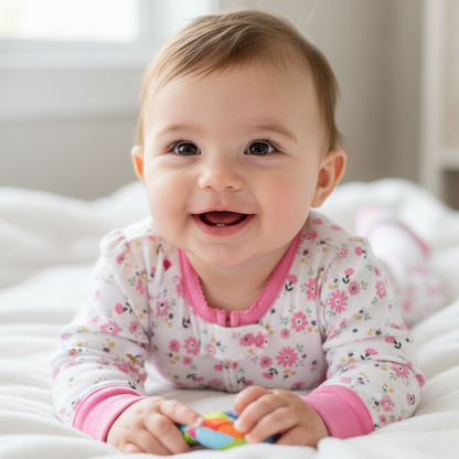 Lot 3 grenouillères pour bébé fille | Confort