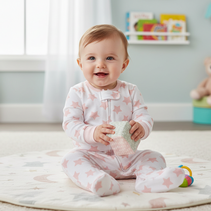 Pyjama fille-Lot de 3 Grenouillères | Doux Coton Floral