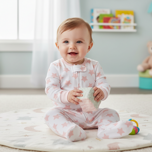 Pyjama fille-Lot de 3 Grenouillères | Doux Coton Floral