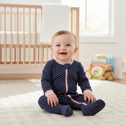 Lot 3 grenouillères pour bébé fille | Confort