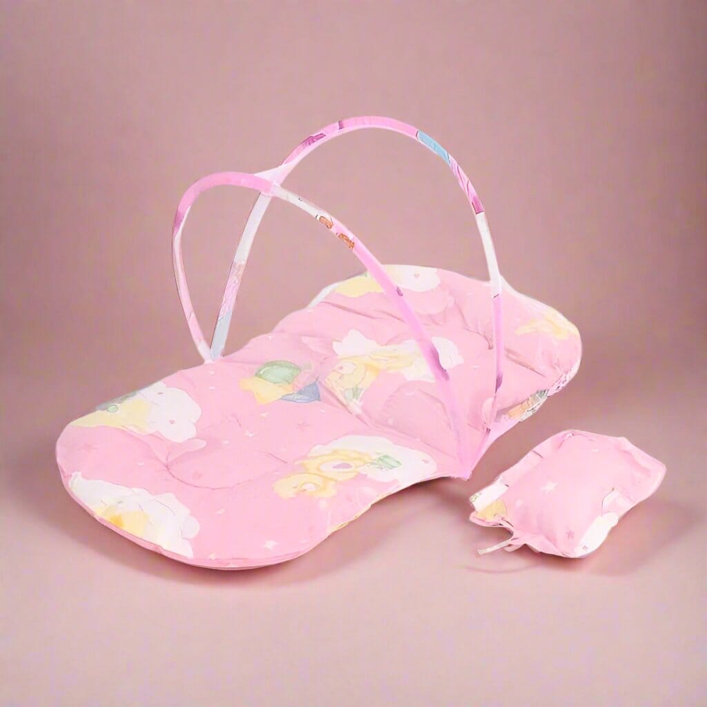  Moustiquaire Lit Bébé Rose Protection Douce et Sûre