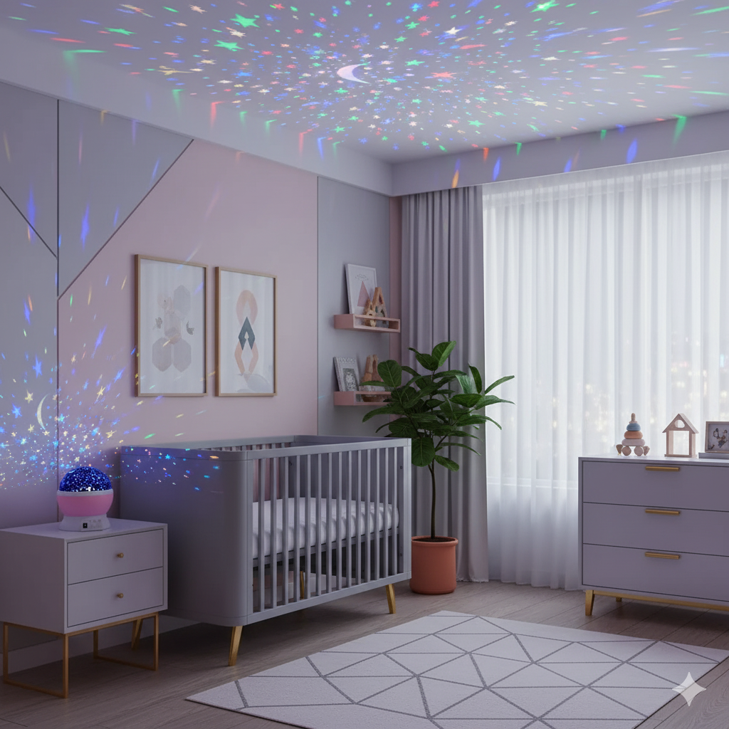 Projecteur étoiles chambre bébé ambiance magique