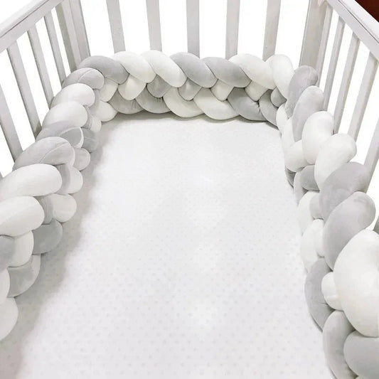  Tour de Lit Bébé -Blanc Gris Protection et  Confort Optimaux
