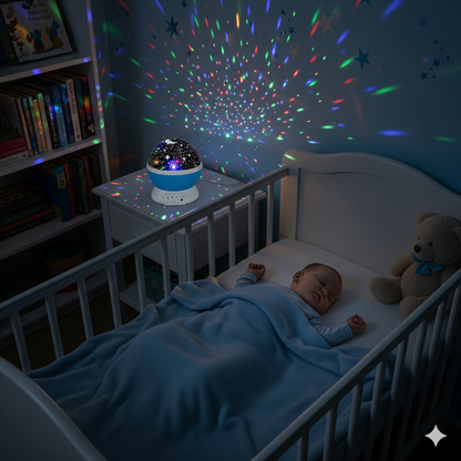 Veilleuse LED projection ciel étoilé enfant