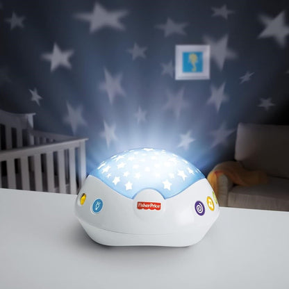 Veilleuse musicale Fisher Price avec projection étoiles lumineuses bleues apaisantes
