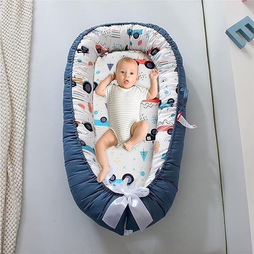 Berceau Bébé - NidPortableBébé™ - Voiture Bleue - Petit Royal