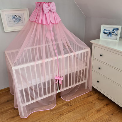 ciel de lit bébé de luxe rose accessoire durable