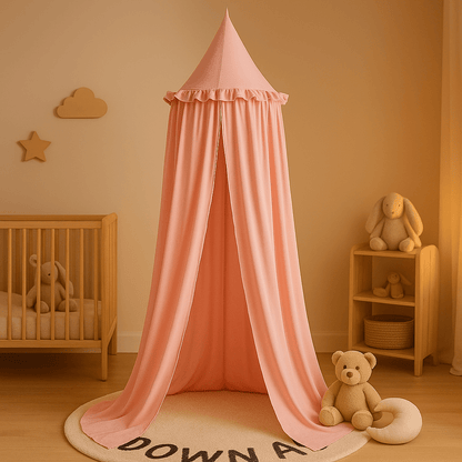 ciel de lit bébé rose lumineux magnifique