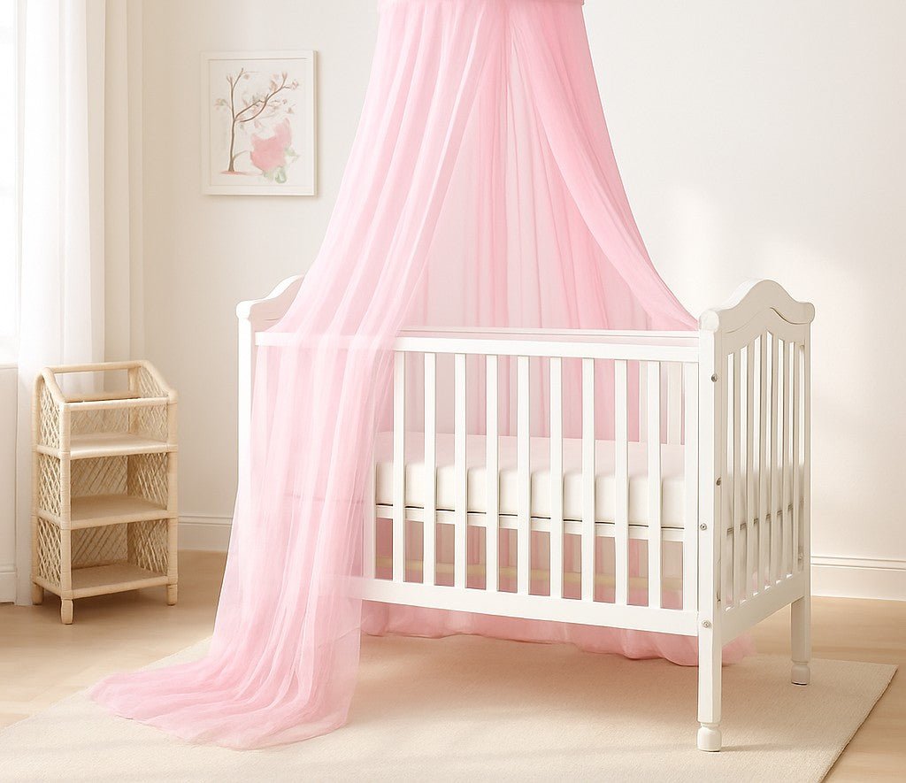  ciel de lit bébé style palais royal en double dentelle