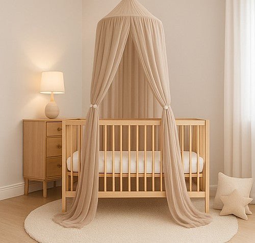 ciel de lit couronne kaki lux