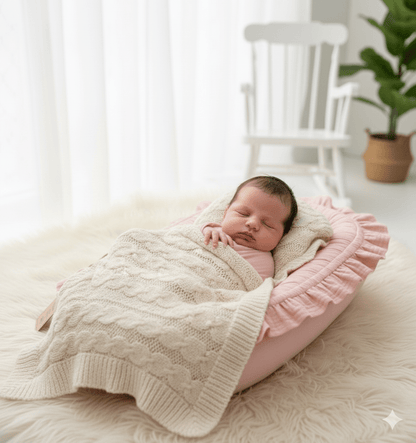 Nouveau-né endormi nid bébé confortable