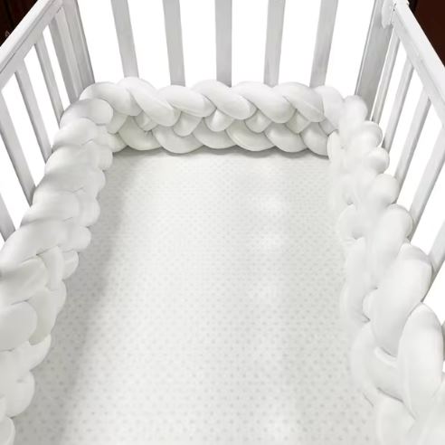 Tour de Lit Bébé - CozyKnot™ - Blanc - Petit Royal