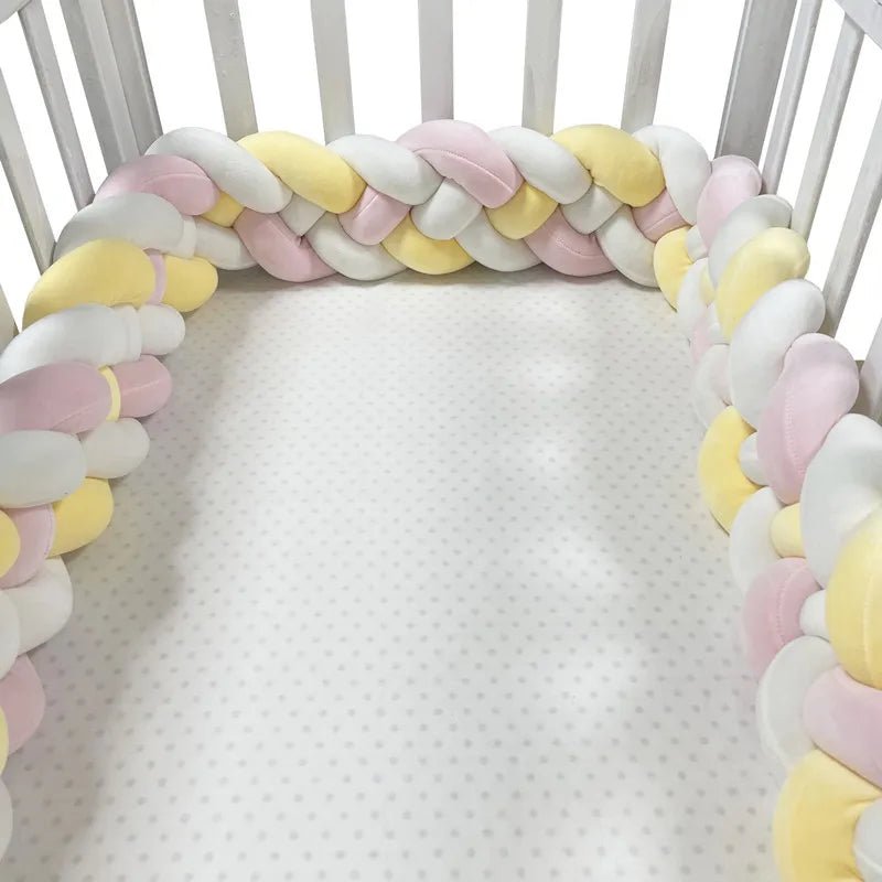 Tour de Lit Bébé - CozyKnot™ - Rose Jaune - Petit Royal