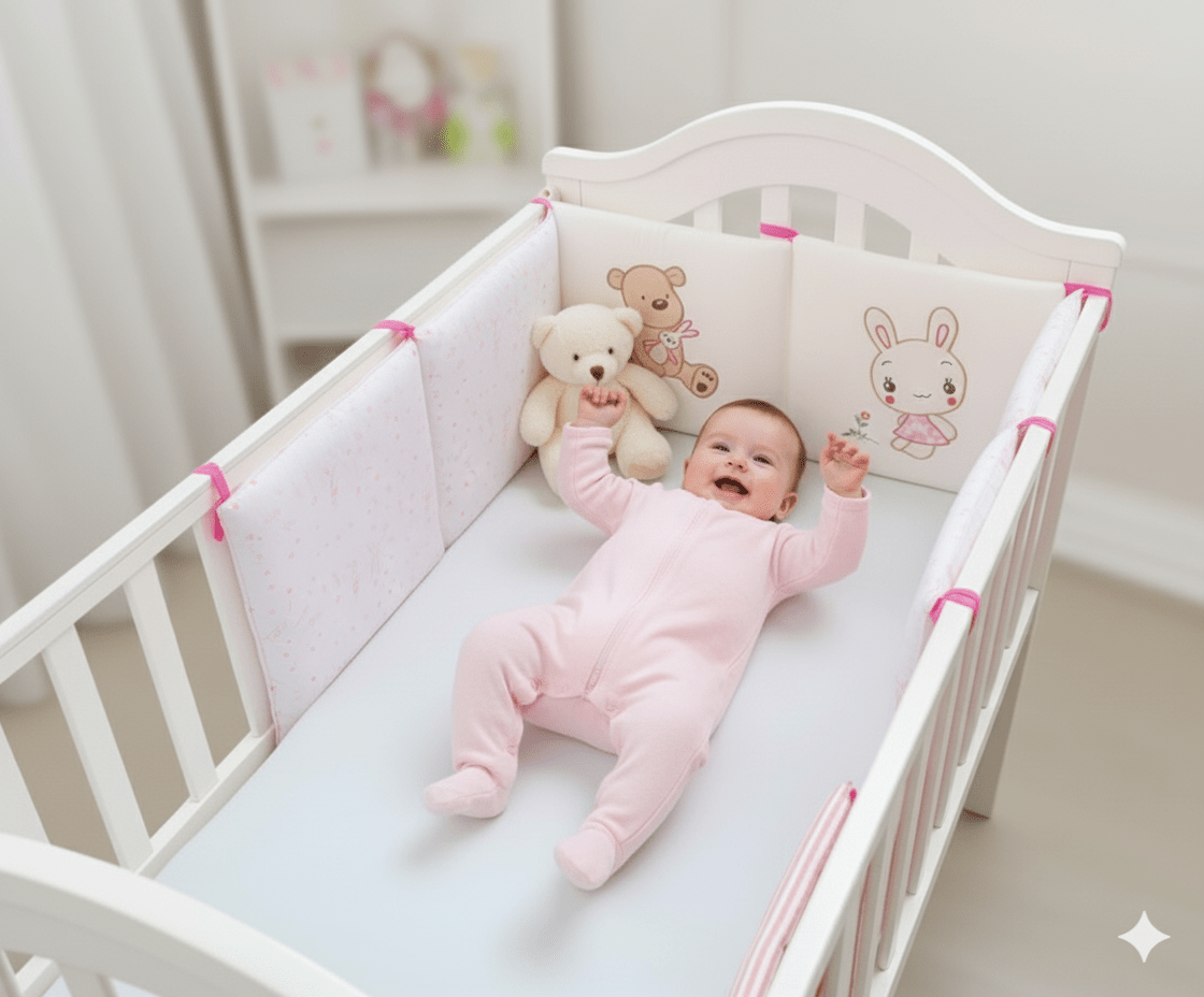 Tour de lit bébé sécuritaire  achat malin pour le berceau