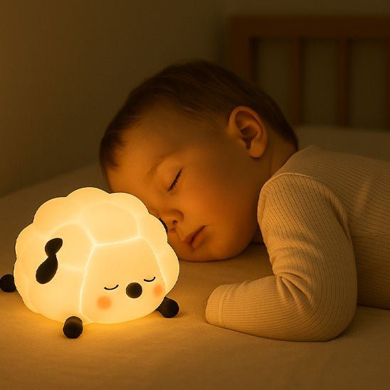 veilleuse bébé mouton offre lueur douce et apaisante