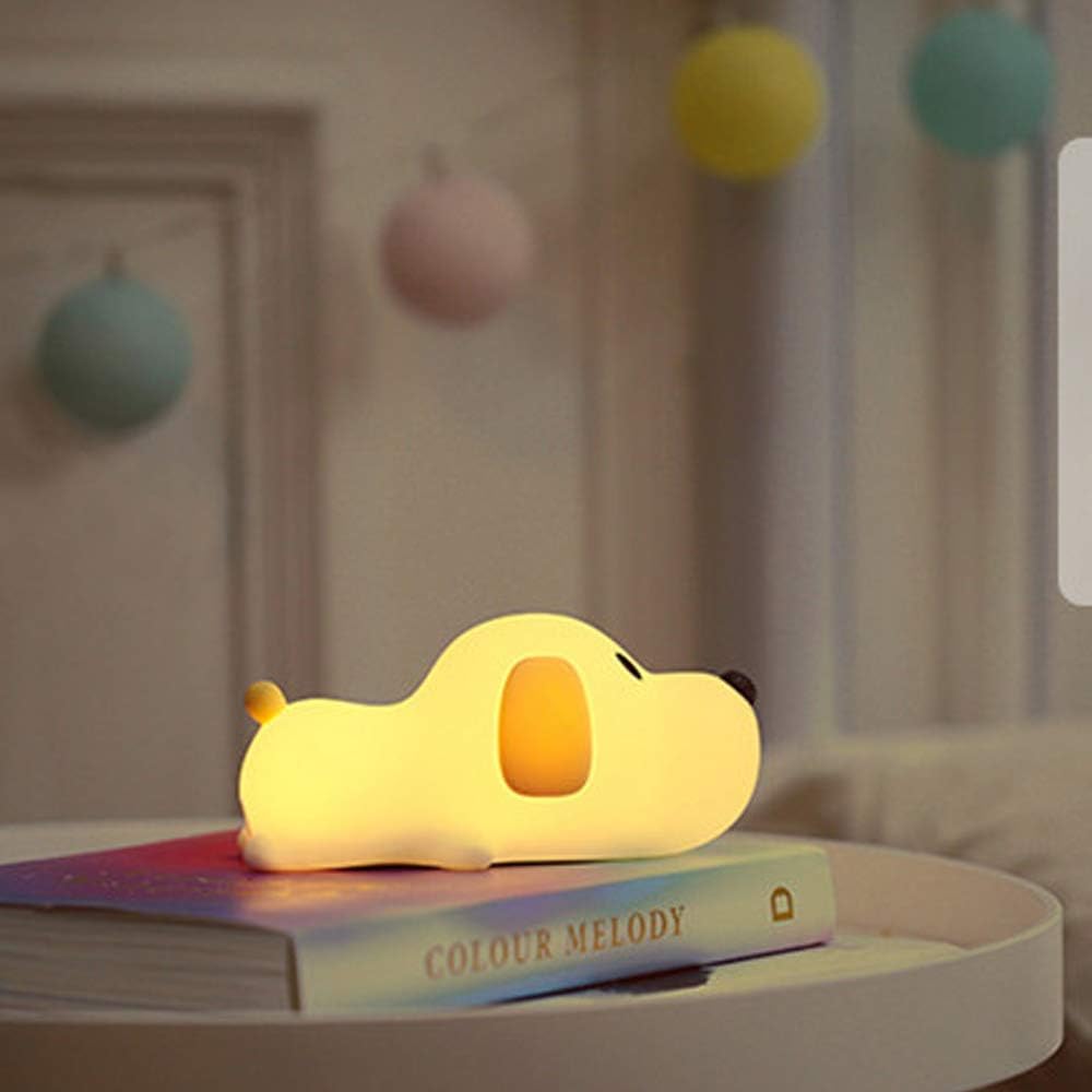 veilleuse bébé chien super mignonne douce rechargeable