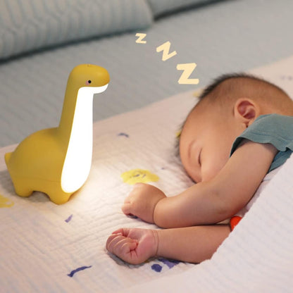 veilleuse bébé dinoaure jaune transformer nuit de votre bebe