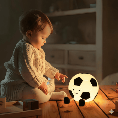 Veilleuse Bebe Football  Matière Sûre et Agréable au Toucher