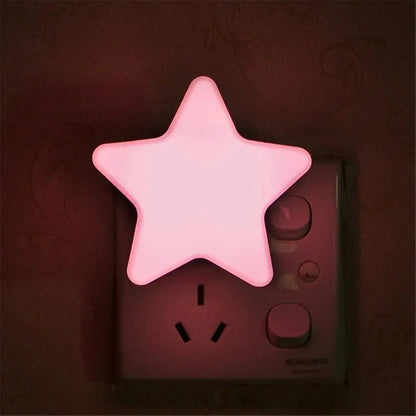 Veilleuse Bebe Murale-Étoile Rose luxe