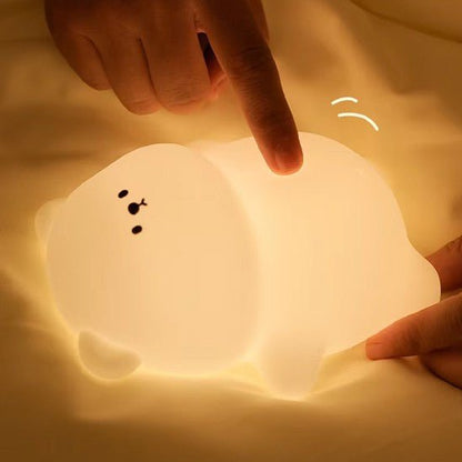 Veilleuse Bébé Ours créer ambiance relaxante dans chambres ou tout espace confortable.