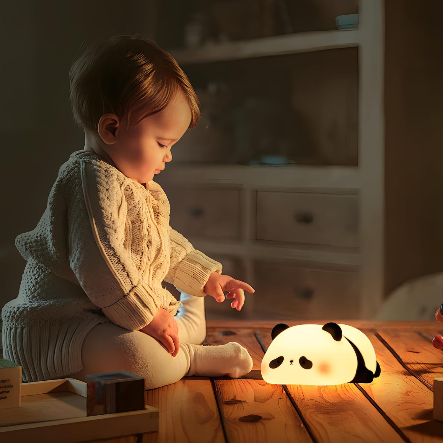 veilleuse bébé panda forme mignonne originale