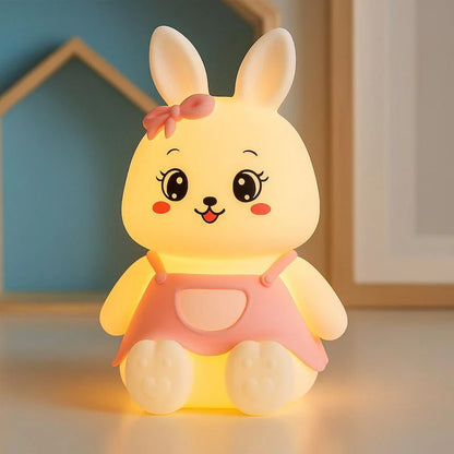 veilleuse lapin rose magnifique