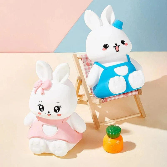 veilleuse lapin rose bleu douce veilleuse