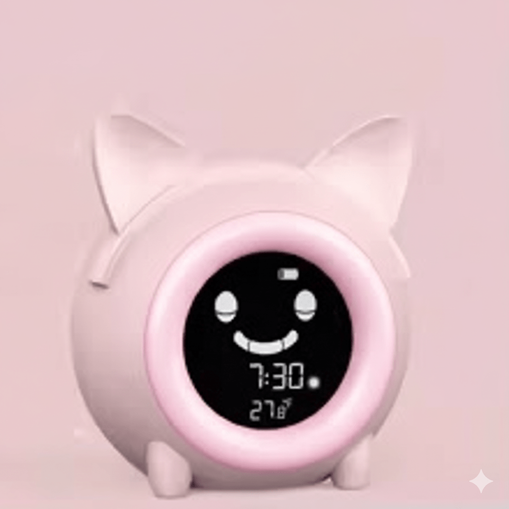 Veilleuse Pour Bebe Réveil Éducatif Rose luxe